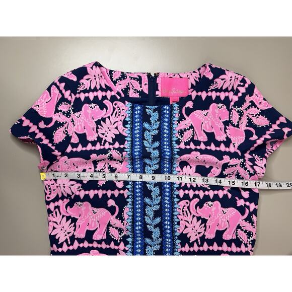 Lilly Pulitzer Blanca Stretch Romper Sz 2 High Tide Perfect Colorful Preppy - Picture 8 of 16